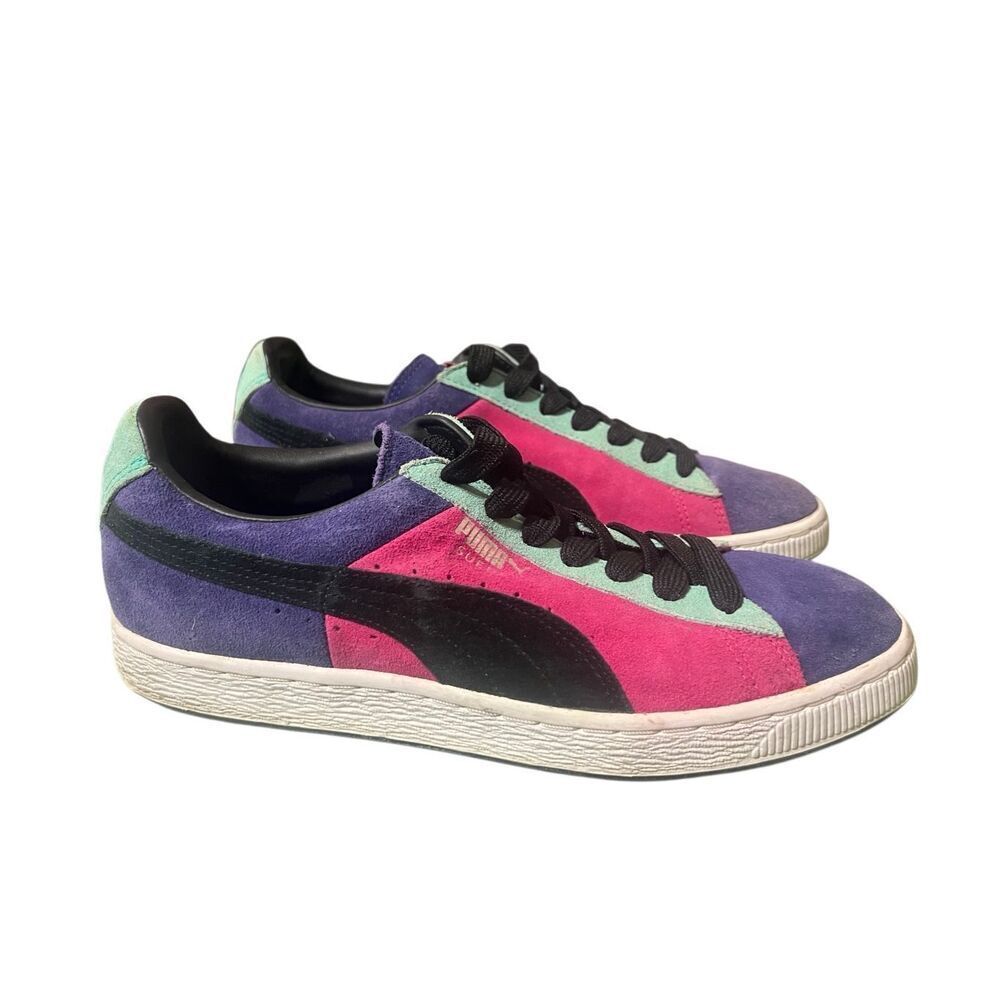 PUMA Men's Suede Stripes and Blocks Classic Sneaker Sz 9.5